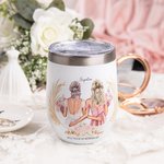 Personnalisé Will You Be My Bridesmaid 12oz Wine Tumbler Bachelorette Party Favor Cadeau de mariage pour les demoiselles d'honneur
