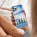 Gepersonaliseerde We're Always with You iPhone Telefoonhoesje Herdenking Sympathie Gift voor Vrienden Familie