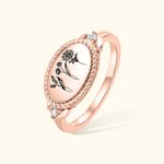 Anello personalizzato con fiori multipli di nascita Gioielli floreali di famiglia Compleanno Regalo per la festa della mamma per lei