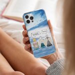 Gepersonaliseerde I Miss You More Than Anything I Know iPhone Telefoonhoesje Kerst Herdenkingscadeau voor familie