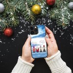 Gepersonaliseerde We Miss You We Know in Cloud Cell Phone Case met namen Kerst Herdenkingscadeau voor vrienden familie