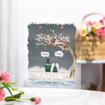 Personalized Cardinals We Miss You I Know Acrylic Plaque 2-6 People Christmas Housewarming Memorial Gift for Family