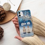 Gepersonaliseerde I Miss You More Than Anything I Know Cell Phone Case Kerstcadeau voor vrienden familie