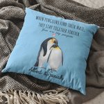 Gepersonaliseerde When Penguins Find Their Mate They Stay Together Forever Kussenhoes Kerstmis Verjaardag Valentijnsdag Cadeau voor Koppel