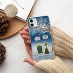 Gepersonaliseerde We Miss You We're Always With You Cell Phone Case Kerstcadeau voor vrienden familie