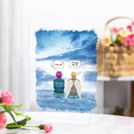 Personalized We Miss You I'm Always With You Thick Clouds Acrylic Plaque Desk Ornament Housewarming Memorial Gift for Family Friends