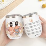 Personnalisé Will You Be My Bridesmaid 12oz Wine Tumbler Bachelorette Party Favor Cadeau de mariage pour les demoiselles d'honneur