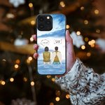 Personalized I Miss You I'm Always With You Cell Phone Case with Names and Wings Christmas Memorial Gift for Friends Family