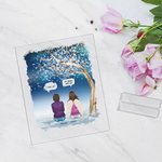 Personalized We Miss You I'm Always With You Thick Cloud Acrylic Plaque with Names and Speech Christmas Memorial Gift for Family Friends