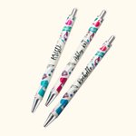 Personalised Glitter Medical Element Ballpoint Pen Retractable Black Pen Appreciation Gift for Doctor Nurse