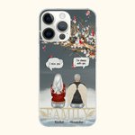 Cardenales personalizados Te echo de menos Siempre estoy contigo Funda para móvil con nombres Regalo de Navidad en memoria de la familia
