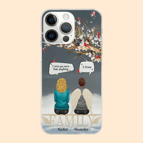 Gepersonaliseerde We Miss You More Than Anything We Know Cell Phone Case Kerstcadeau voor vrienden familie