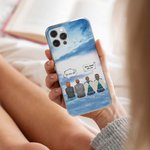 Personalized I Miss You I'm Always With You Cell Phone Case with Names and Wings Christmas Memorial Gift for Friends Family