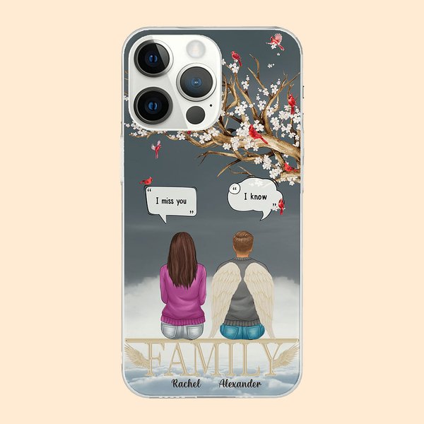 Personalizzato I Miss You I Know Custodia per cellulare Regalo di Natale per amici e famiglia