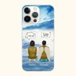 Personalized I Miss You I'm Always With You Cell Phone Case with Names and Wings Christmas Memorial Gift for Friends Family
