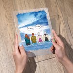 Personlig Jeg savner deg Jeg vet akrylplakett Julegave til familie og venner 2