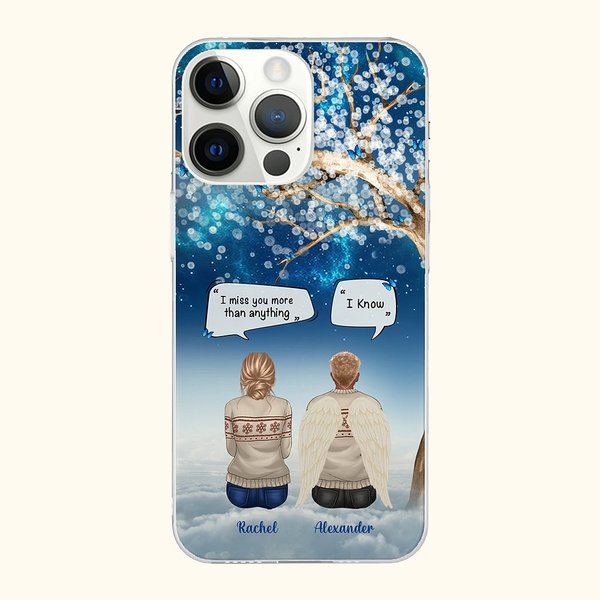Gepersonaliseerde I Miss You More Than Anything I Know Cell Phone Case Kerstcadeau voor vrienden familie