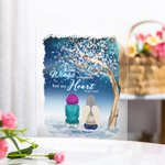 Personalized Your Wings Were Ready But Our Hearts Were Not Acrylic Plaque Christmas Memorial Gift for Family Friends
