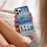 Gepersonaliseerde I Am Always With You Cell Telefoonhoesje Kerstcadeau voor vrienden familie