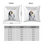 Gepersonaliseerde When Penguins Find Their Mate They Stay Together Forever Kussenhoes Kerstmis Verjaardag Valentijnsdag Cadeau voor Koppel