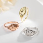 Anello personalizzato con fiori multipli di nascita Gioielli floreali di famiglia Compleanno Regalo per la festa della mamma per lei