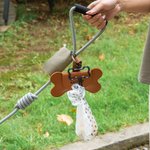 Personalised Bone Shaped Dog Poop Bag Dispenser Waste Bag Holder with Name Gift for Dog Lover