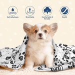 Personalizado lindo pata impresión suave manta con nombre cumpleaños regalo de Navidad para gato perro amante de las mascotas