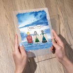 Personalized We Miss You More Than Anything I Know in Clouds Acrylic Plaque Housewarming Memorial Gift for Family Friends