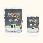 Personalized Cardinals We Miss You I Know Acrylic Plaque 2-6 People Christmas Housewarming Memorial Gift for Family