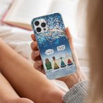 Gepersonaliseerde We Miss You We're Always With You Cell Phone Case Kerstcadeau voor vrienden familie