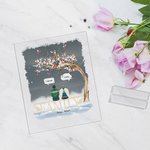 Personalized Cardinals We Miss You I Know Acrylic Plaque 2-6 People Christmas Housewarming Memorial Gift for Family