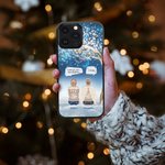 Gepersonaliseerde I Miss You More Than Anything I Know Cell Phone Case Kerstcadeau voor vrienden familie