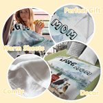 Coperta personalizzata Gli umani sono anche genitori di cani Regalo di Natale Regalo di compleanno per amanti dei cani