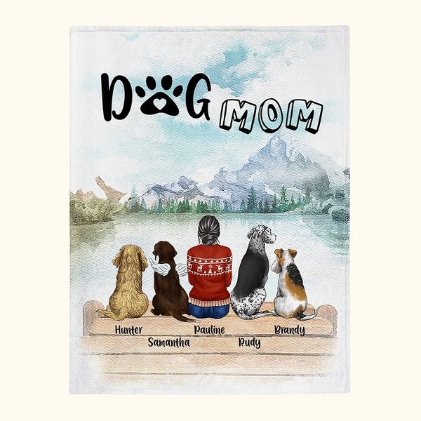 Coperta personalizzata Gli umani sono anche genitori di cani Regalo di Natale Regalo di compleanno per amanti dei cani