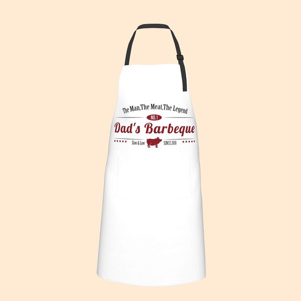 Delantal de cocina impermeable personalizado NO.1 con 2 bolsillos Delantal con peto ajustable Regalo de inauguración de la casa para el marido, el pad