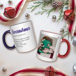 Definición personalizada de la abuela Foto Taza de cerámica Taza de café Cumpleaños Regalo de Navidad para los abuelos Familia