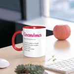 Definición personalizada de la abuela Foto Taza de cerámica Taza de café Cumpleaños Regalo de Navidad para los abuelos Familia