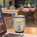 Henkilökohtainen Vain yksi luku Bookrack Tausta 12oz Wine Tumbler Lukeminen Lahja Joululahja Syntymäpäivälahja lahja kirjan ystäville