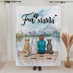 Manta personalizada Dogs Will Always Be with Their Owners Regalo de Navidad Regalo de cumpleaños para los amantes de los perros