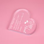 Personlig You're All I Need Akryl Hjärtplakett Romantisk heminredning Alla hjärtans dag Julklapp för par Make Fru