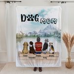 Coperta personalizzata Gli umani sono anche genitori di cani Regalo di Natale Regalo di compleanno per amanti dei cani