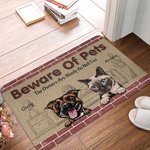 Personalized Beware Of Pets The Owners Are Shady As Hell Too Door Mat Home Decoration Gift for Pet Lover Owner
