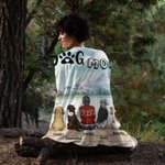 Coperta personalizzata Gli umani sono anche genitori di cani Regalo di Natale Regalo di compleanno per amanti dei cani