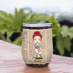 Henkilökohtainen Vain yksi luku Bookrack Tausta 12oz Wine Tumbler Lukeminen Lahja Joululahja Syntymäpäivälahja lahja kirjan ystäville