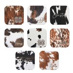 Personalisierte Cowgirl Kuhfell Pelz Reise Schmuck Aufbewahrungsbox Weihnachten Geschenk Hochzeit Geschenk für Familie Brautjungfer