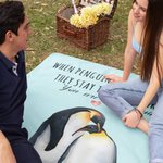 Personalised When Penguins Find Their Mate They Stay Together Forever Blanket Valentine's Day Anniversary Gift for Couple