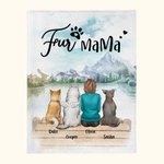 Manta personalizada Dogs Will Always Be with Their Owners Regalo de Navidad Regalo de cumpleaños para los amantes de los perros