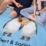 Personalised When Penguins Find Their Mate They Stay Together Forever Blanket Valentine's Day Anniversary Gift for Couple