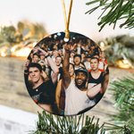 Gepersonaliseerd In My Swiftie Era Keramisch Ornament met Foto Kerstcadeau voor Familie of Vriend