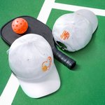 Casquette Personnalisé avec Monogramme Brodé Motif Coeur Pickleball Casquette de Sport en Coton Réglable Cadeau Anniversaire pour Joueur de Pickleball